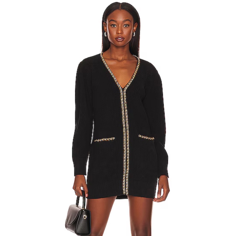 Lovers + Friends Black Long Sleeve Dress